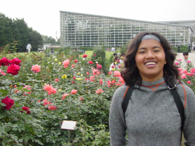 Karina in a park